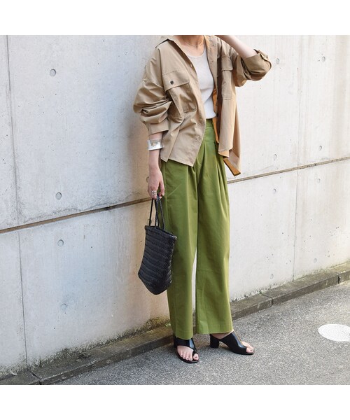 no brand（ノーブランド）の「バックスリットサファリシャツ（シャツ/ブラウス・レディース・その他）」の2枚目の写真