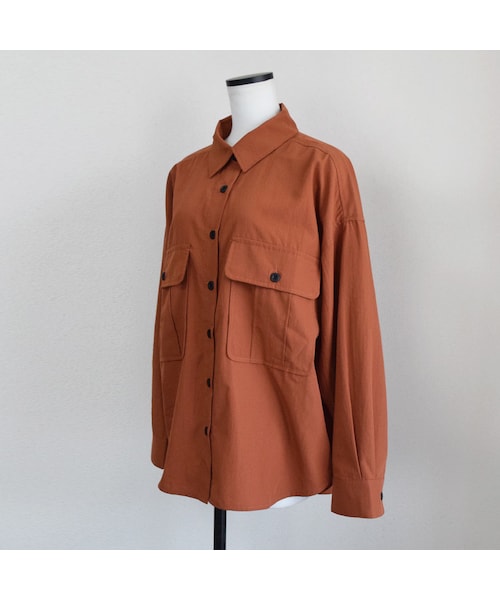 no brand（ノーブランド）の「バックスリットサファリシャツ（シャツ/ブラウス・レディース・その他）」の15枚目の写真