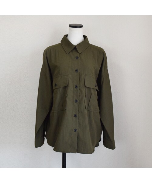 no brand（ノーブランド）の「バックスリットサファリシャツ（シャツ/ブラウス・レディース・その他）」の13枚目の写真