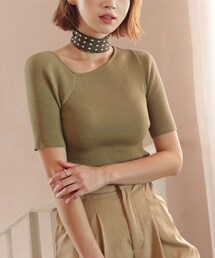 DHOLIC | ユニークネックニット(ニット/セーター)