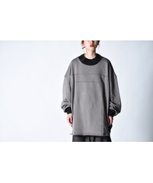 my beautiful landlet | My Beautiful Landlet ニット切替ビッグスウェット(スウェット)