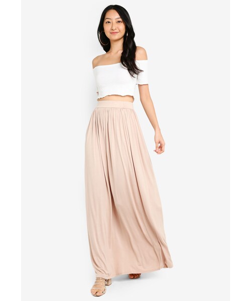 Boohoo（ブーフー）の「Floor Sweeping Jersey Maxi Skirt（）」 WEAR
