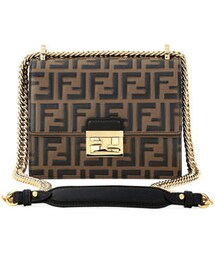 FENDI | Fendi Kan U FF-Embossed Two-Tone Crossbody Bag(ショルダーバッグ)