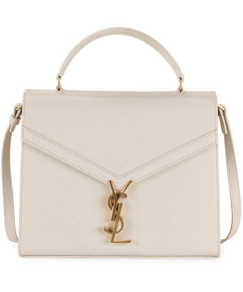 Saint Laurent（サンローラン）の「Saint Laurent Cassandre V-Flap Shoulder Bag（ショルダーバッグ・レディース・White・One Size）」の2枚目の写真