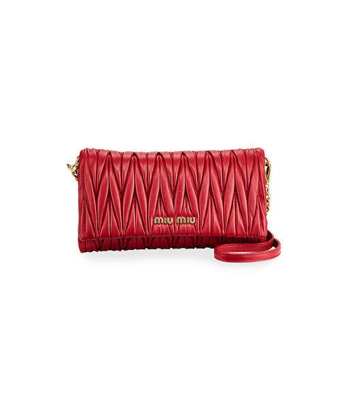 MiuMiu(ミュウミュウ)/正規品/関税送料込み MATELASSE MINI BAG miu miu(ミュウミュウ)の「Miu Miu Matelasse Flap Crossbody