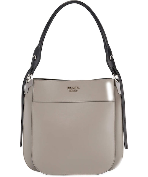 PRADA（プラダ）の「Prada Margit Shoulder Bag（ショルダーバッグ・レディース・Gray・One Size）」の3枚目の写真