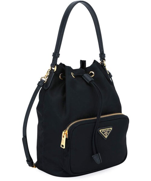 PRADA（プラダ）の「Prada Nylon Bucket（ショルダーバッグ・レディース・Black・One Size）」の4枚目の写真
