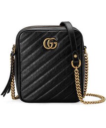 GUCCI | Gucci GG Marmont Tall Chevron Leather Crossbody Bag(ショルダーバッグ)