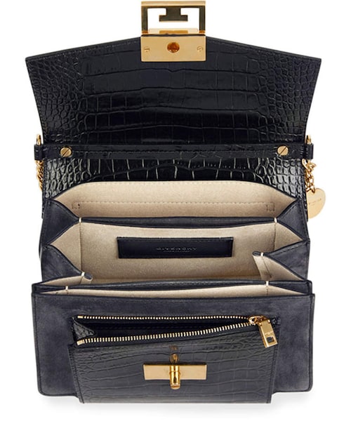 GIVENCHY（ジバンシイ）の「Givenchy GV3 Small Croc-Embossed Leather