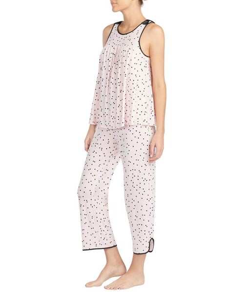 kate spade new york（ケイトスペード ニューヨーク）の「Kate Spade New York Evergreen Sleeveless Cropped Pajama Set（ルームウェア/パジャマ・レディース・Pink・Large/X-small/Medium/Small）」の5枚目の写真