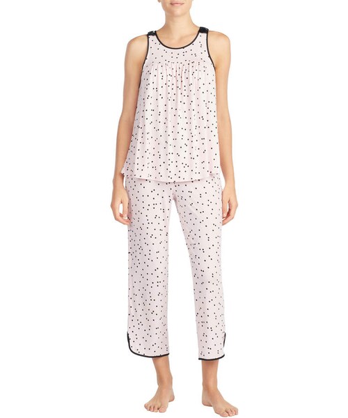 kate spade new york（ケイトスペード ニューヨーク）の「Kate Spade New York Evergreen Sleeveless Cropped Pajama Set（ルームウェア/パジャマ・レディース・Pink・Large/X-small/Medium/Small）」の2枚目の写真