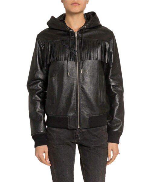 Saint Laurent（サンローラン）の「Saint Laurent Leather Fringe-Yoke