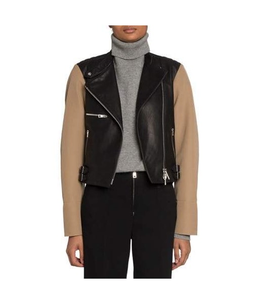 [美品]Victoria Victoria Beckhamライダースジャケット Leather Biker Jacket In Black – Victoria Beckham Int