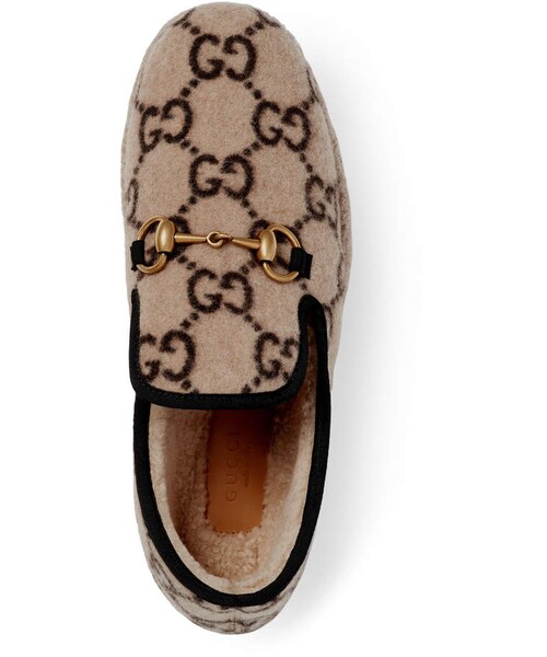 GUCCI（グッチ）の「Gucci Fria GG Wool Slippers（シューズ・レディース・Blue/Beige・9b / 39eu/7.5b / 37.5eu/8b / 38eu/7b / 37eu/9.5b / 39.5eu/10b / 40eu/8.5b / 38.5eu/6b / 36eu/5.5b / 35.5eu/11b / 41eu/6.5b / 36.5eu/10.5b / 40.5eu）」の3枚目の写真