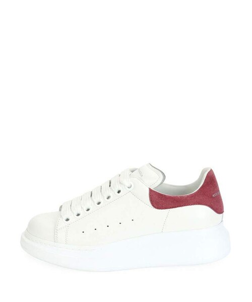 Alexander McQueen（アレキサンダーマックイーン）の「Alexander McQueen Leather Lace-Up Platform Sneakers（その他シューズ・レディース・Red/White・5.5b / 35.5eu/9.5b / 39.5eu/6b / 36eu/7b / 37eu/5b / 35eu/10.5b / 40.5eu/8.5b / 38.5eu/10b / 40eu/8b / 38eu/6.5b / 36.5eu/9b / 39eu/7.5b / 37.5eu/11b / 41eu）」の4枚目の写真