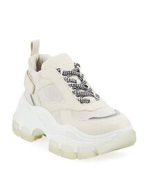 Prada Suede Lace-Up Chunky Platform Sneakers