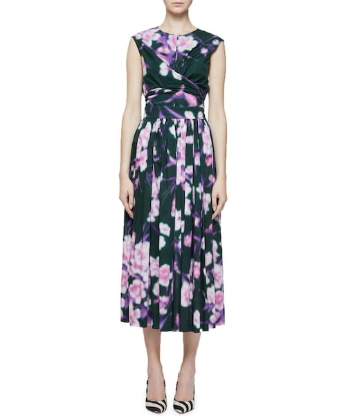 DRIES VAN NOTEN フラワープリントベロアスカート DRIES VAN NOTEN フラワープリントベロアスカート
