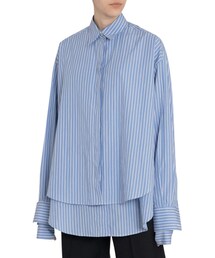 rokh（ロク）の「Rokh Striped Button-Front Slashed Shirt（シャツ