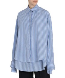 rokh（ロク）の「Rokh Striped Button-Front Slashed Shirt（シャツ