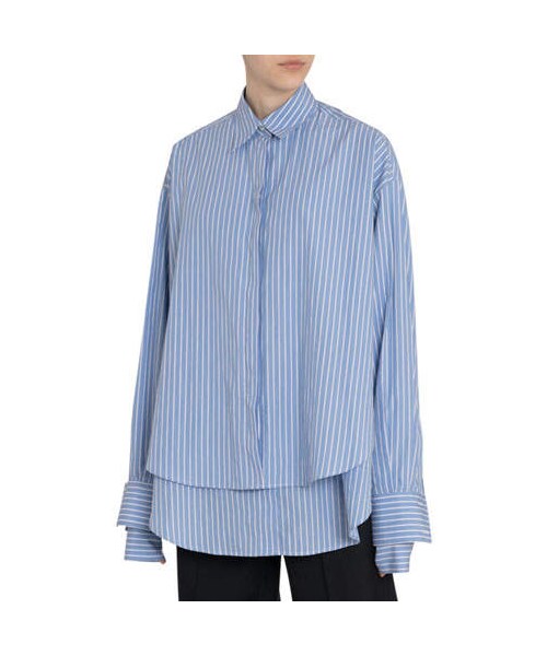 rokh（ロク）の「Rokh Striped Button-Front Slashed Shirt（シャツ