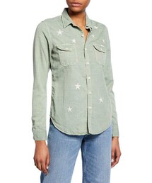 mother | MOTHER The Trooper Button-Down Shirt with Stars (シャツ/ブラウス)