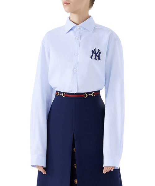 GUCCI（グッチ）の「Gucci NY Yankees MLB Button-Front Long-Sleeve
