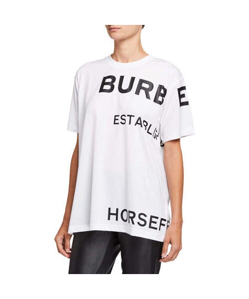 BURBERRY(バーバリー)の「Burberry Horseferry Logo Oversized T-Shirt(Tシャツ/カットソー・レディース・White・X-large/X-small/Large/Medium/Small)」の1枚目の写真