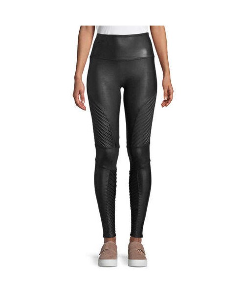 Spanx(スパンクス)の「Spanx Moto Faux-Leather Leggings(レギンス/スパッツ・レディース・Black・Medium/Small/X-large/Large/X-small)」の1枚目の写真