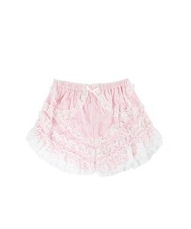 Bobon21 | ガーリーレースフリルショーパン-全３色(その他パンツ)
