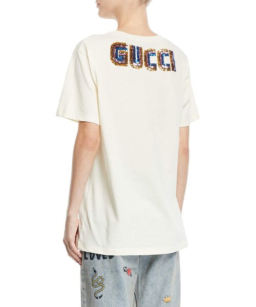GUCCI(グッチ)の「Gucci Orso & Bosco Short-Sleeve T-Shirt(Tシャツ/カットソー・レディース・White・Xx-large)」の2枚目の写真