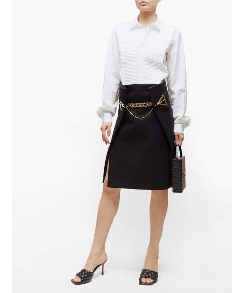 BOTTEGA VENETA(ボッテガヴェネタ)の「Bottega Veneta - Quilted Leather Mules - Womens - Black(サンダル・レディース・Black・36.5 Eu/it/37 Eu/it/37.5 Eu/it/38 Eu/it/38.5 Eu/it/39 Eu/it/40 Eu/it)」の5枚目の写真