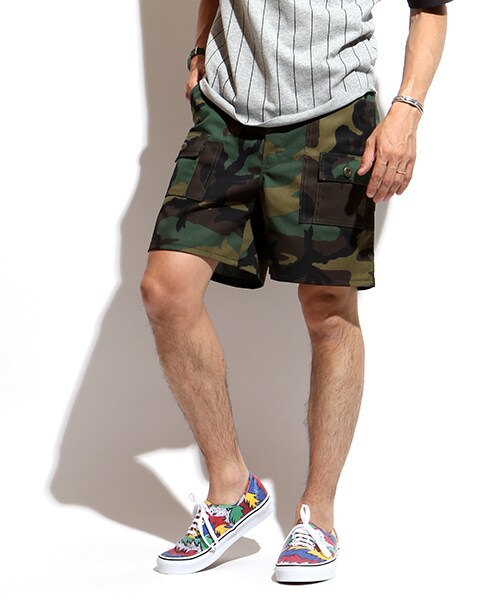 GUNG HO(ガンホー)の「6Pocket Expedition Shorts(パンツ・メンズ・ベージュ/グリーン/カモフラージュ・30/32)」の3枚目の写真