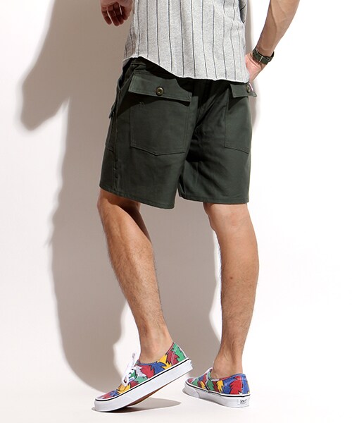 GUNG HO(ガンホー)の「6Pocket Expedition Shorts(パンツ・メンズ・ベージュ/グリーン/カモフラージュ・30/32)」の5枚目の写真