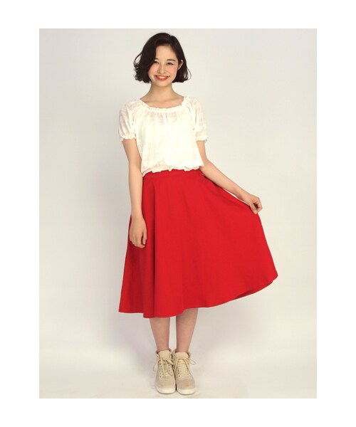 w closet（ダブルクローゼット）の「シアーチェックシャーリング半袖プルオーバー（トップス・レディース・オフホワイト/ネイビー・FREE）」の9枚目の写真