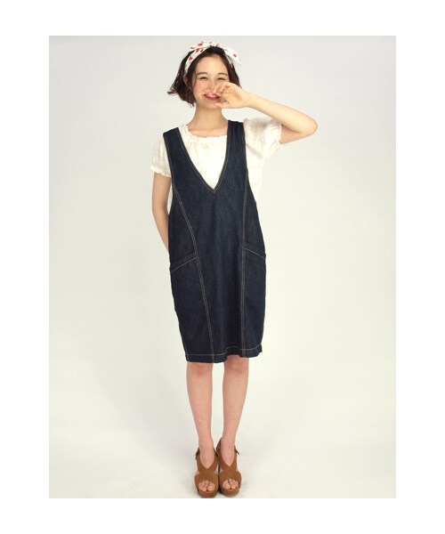 w closet（ダブルクローゼット）の「シアーチェックシャーリング半袖プルオーバー（トップス・レディース・オフホワイト/ネイビー・FREE）」の10枚目の写真