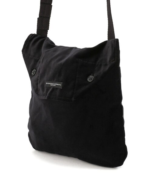 Engineered Garments（エンジニアードガーメンツ）の「shoulder pouch cotton velbeteen /Engineered Garments/エンジニアド ガーメンツ（バッグ・メンズ・BLACK・F）」の2枚目の写真