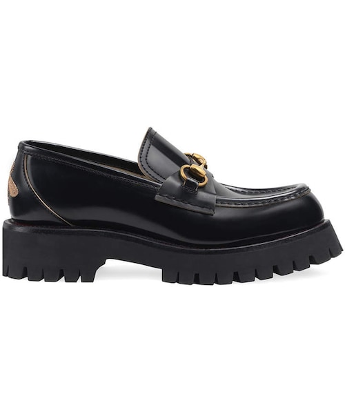 GUCCI（グッチ）の「Gucci Django Leather Lug-Sole Loafers（シューズ・レディース・Black・8.5b / 38.5eu）」の5枚目の写真