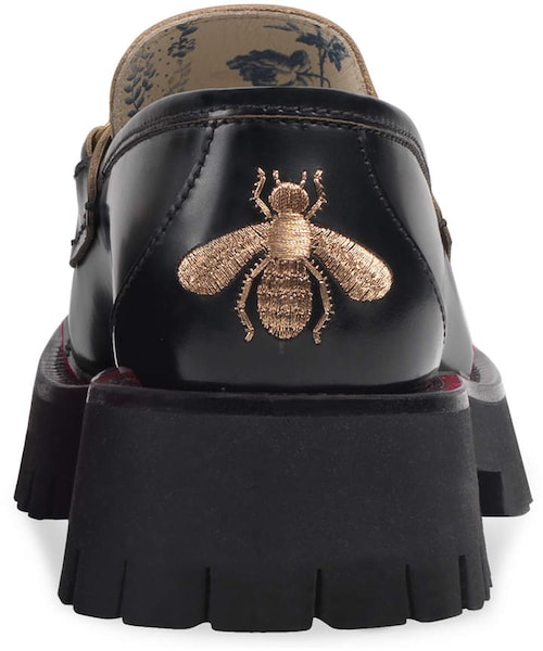 GUCCI（グッチ）の「Gucci Django Leather Lug-Sole Loafers（シューズ・レディース・Black・8.5b / 38.5eu）」の2枚目の写真