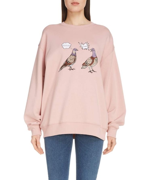 Acne Studios 2019SS アニマル刺繍スウェット ACNE STUDIOS(アクネストゥディオズ) Melange Animal