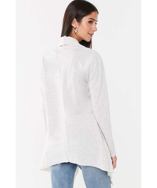 FOREVER 21（フォーエバー トゥエンティーワン）の「Forever 21 Marled Shawl Cardigan（カーディガン/ボレロ・レディース・Gray・Small/Medium/Large）」の2枚目の写真