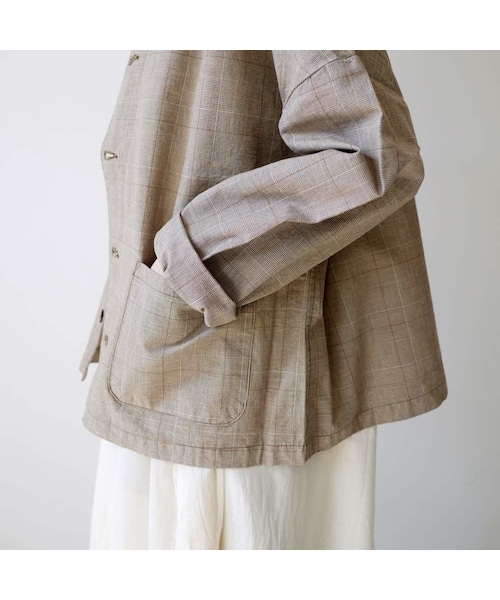HARVESTY　ハーベスティ　チェック柄　アトリエジャケット HARVESTY｜ ハーベスティ｜ ATELIER JACKET CHECKERED｜チェ