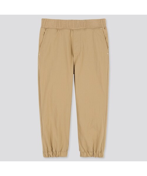 UNIQLO（ユニクロ）の「ストレッチウォームイージーパンツ（その他ベビー用品・キッズ・OLIVE 57/PINK 11/BEIGE 31・100/90/80）」の2枚目の写真