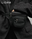 LIDNM | SHRINK LEATHER BODY BAG(腰包)