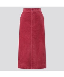 UNIQLO | コーデュロイロングスカート（ハイウエスト・丈標準77～79cm）(スカート)