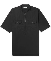 nonnative | nonnative Grandad-Collar Wool-Blend Ripstop Half-Placket Shirt(シャツ/ブラウス)