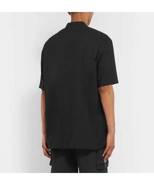 nonnative(ノンネイティブ)の「nonnative Grandad-Collar Wool-Blend Ripstop Half-Placket Shirt(シャツ/ブラウス・メンズ・Black・M/XXXL/XL/L/S/XXL/XS)」の4枚目の写真