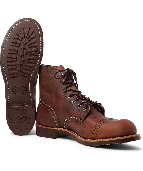 RED WING SHOES(レッドウィング)の「Red Wing Shoes 8085 Iron Ranger Burnished-Leather Boots(ブーツ・メンズ・Brown・One Size)」の3枚目の写真