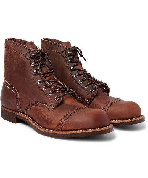 RED WING SHOES(レッドウィング)の「Red Wing Shoes 8085 Iron Ranger Burnished-Leather Boots(ブーツ・メンズ・Brown・One Size)」の1枚目の写真