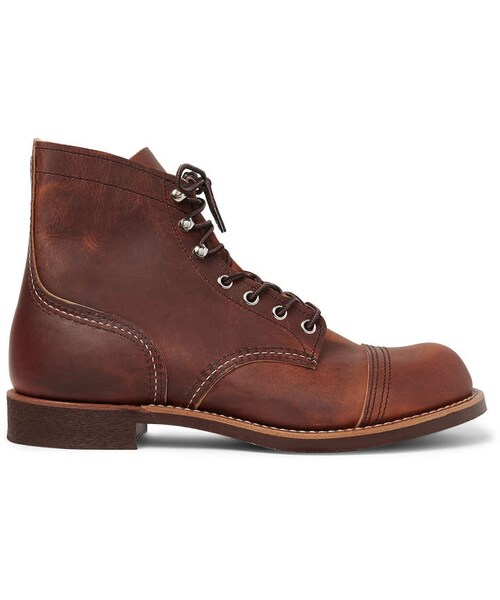 RED WING SHOES(レッドウィング)の「Red Wing Shoes 8085 Iron Ranger Burnished-Leather Boots(ブーツ・メンズ・Brown・One Size)」の2枚目の写真