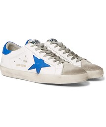GOLDEN GOOSE | Golden Goose Superstar Distressed Leather And Suede Sneakers(スニーカー)